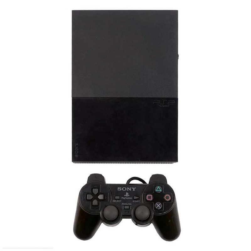 (Pre-Owned) Sony PlayStation 2 Slim Console - Black - ريترو